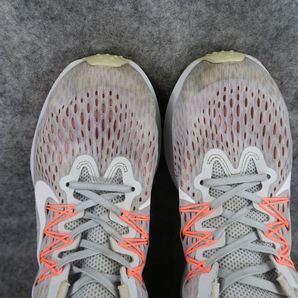 Nike Shoes Womens 9 Athletic Trainer Zoom Winflo 5 Running Comfort Grey Orange - Picture 9 of 14